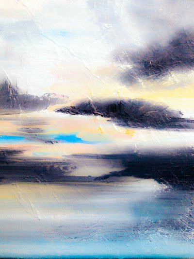 Dramatische Abstrakte Meereslandschaft von Ejaaz Haniff