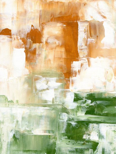 Erdiges Grün-Abstrakte Kunst von Ejaaz Haniff