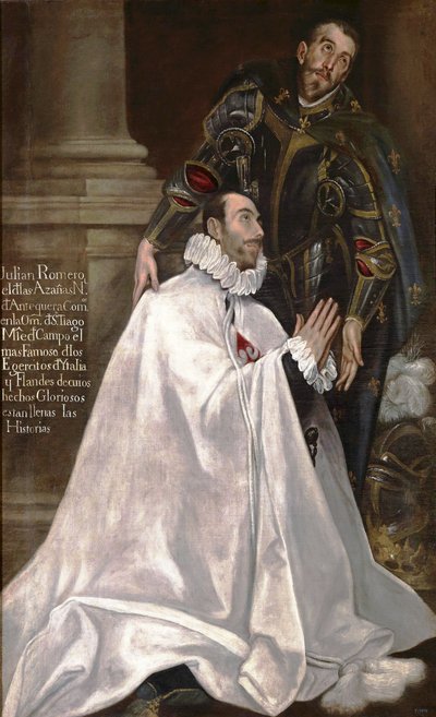 Julián Romero de las Azanas und sein Schutzheiliger Julian von El Greco