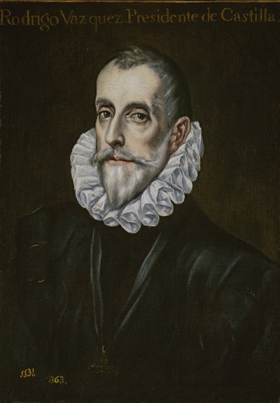 Porträt von Rodrigo Vázquez de Arce, erstes Drittel des 17. Jahrhunderts von El Greco