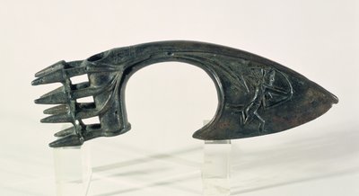 Axtklinge mit Darstellung eines Bogenschützen, möglicherweise aus Lorestan, Iran, spätes 2. oder frühes 1. Jahrtausend v. Chr. von Elamite