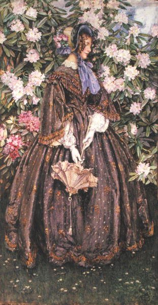 Dame mit Sonnenschirm von Eleanor Fortescue Brickdale