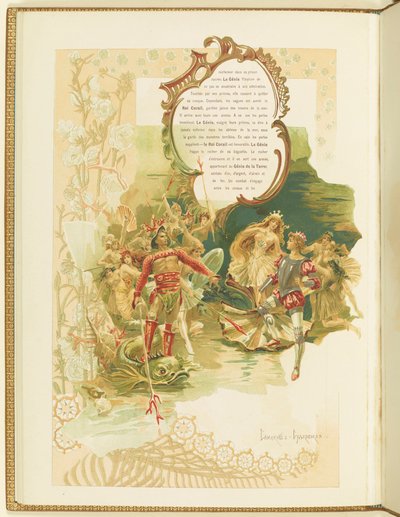 Programm für das Ballett La Perle von Marius Petipa und Riccardo Drigo (1896) von Elena Petrovna Samokish Sudkovskaya