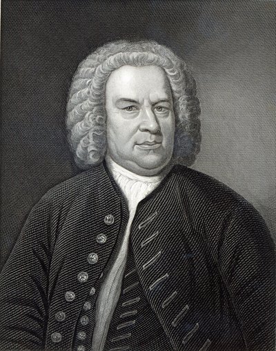 Porträt von Johann Sebastian Bach, deutscher Komponist von Elias Gottleib Haussmann