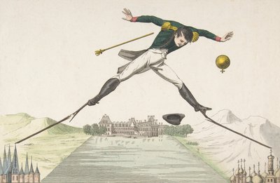 Von oben nach unten, oder Ursache und Wirkung Du haut en bas...ou les causes et les effets, April 1814 von Elie