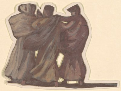 Studie für griechische Mädchen beim Baden, um 1872 von Elihu Vedder