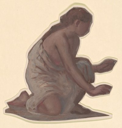 Studie für Griechische Mädchen beim Baden, ca. 1872 von Elihu Vedder