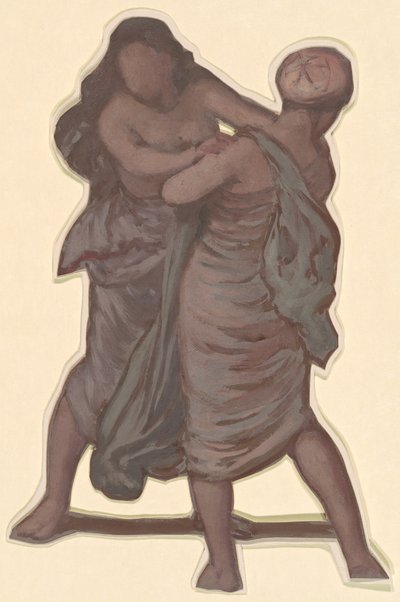 Studie für Griechische Mädchen beim Baden, ca. 1872 von Elihu Vedder