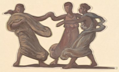 Studie für Griechische Mädchen beim Baden von Elihu Vedder