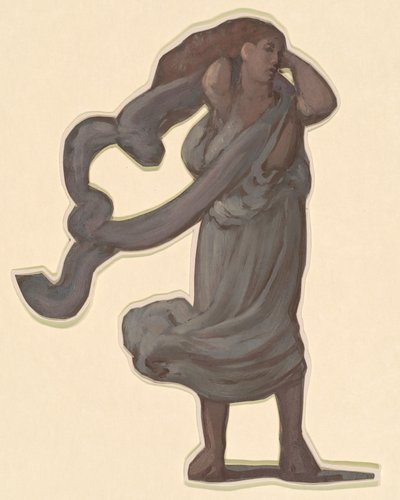 Studie für Griechische Mädchen beim Baden, ca. 1872 von Elihu Vedder