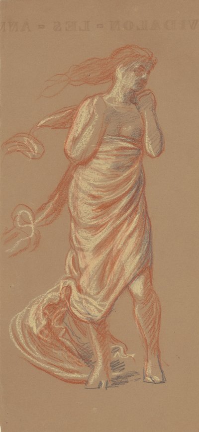 Studie für badende griechische Mädchen [recto], ca. 1872 von Elihu Vedder