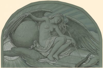 Studie für "Die Sonnenfinsternis durch den Mond" von Elihu Vedder