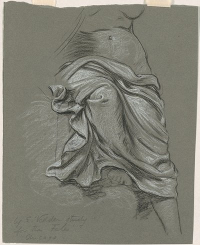 Studie für "Die Schicksale sammeln die Sterne" von Elihu Vedder