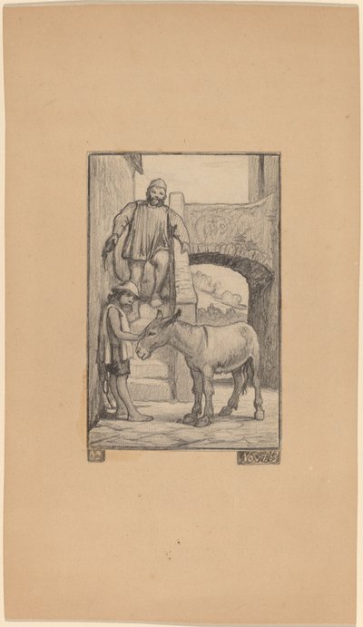 Der Sohn und der Esel von Elihu Vedder