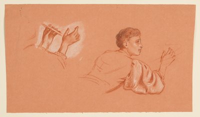 Studien von kostümierten männlichen Figuren von Elihu Vedder