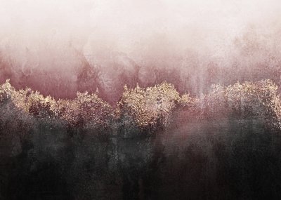 Nebliger Roségoldener Wald von Elisabeth Fredriksson