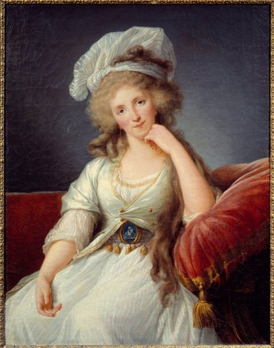Porträt der Herzogin von Orleans, Louise de Bourbon Penthievre (1753-1821) Ehefrau von Louis Philippe II Joseph Herzog von Orleans oder Philippe Egalité (1747-1793) Gemälde von von Elisabeth Louise Vigee Lebrun