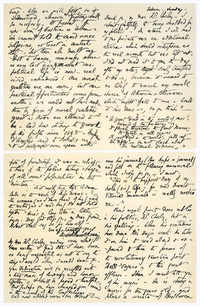 Brief von Elizabeth Barrett Browning an Henry F. Chorley, 1859 von Elizabeth Barrett