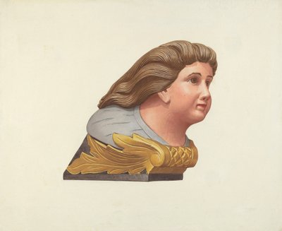 Galionsfigur vom Schoner "Packet" von Elizabeth Moutal