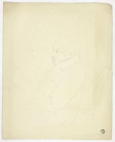 Profil eines Mannes mit Brille beim Lesen von Elizabeth Murray