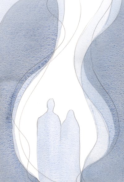 Als ich betete, in Gemeinschaft mit Christus und seiner Mutter, war meine kleine Flamme des Gebets Teil der großen Flamme, die aufstieg. von Elizabeth Wang