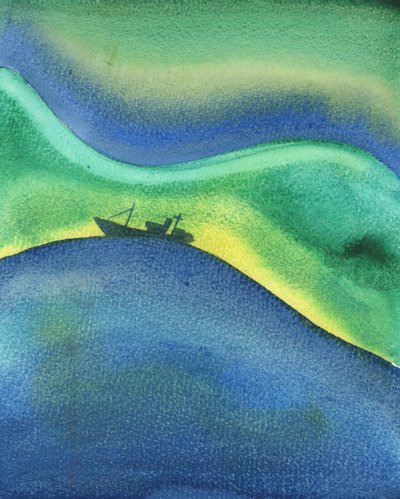 Wie ein Schiff auf dem Ozean von Wasser umgeben ist, so sind wir vollständig von Gottes Liebe umgeben und getragen - ob wir beten oder nicht und ob wir seine Gegenwart erfahren oder nicht von Elizabeth Wang