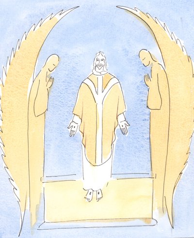 Bei jeder Messe wird Jesus Christus vor uns gegenwärtig gemacht, unser großer Hohepriester, der für uns bei Seinem Vater im Himmel Fürsprache hält von Elizabeth Wang