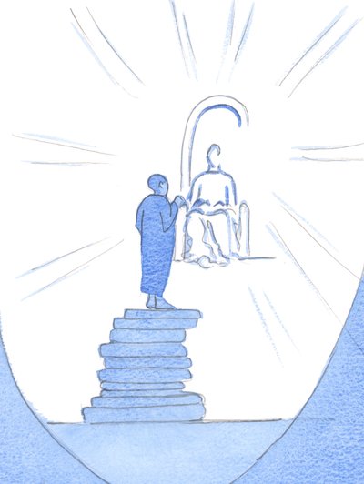 Indem wir unsere Lasten freiwillig in Christi Gegenwart ablegen, ist es, als ob wir eine Treppe zu ihm bauen und näher kommen von Elizabeth Wang