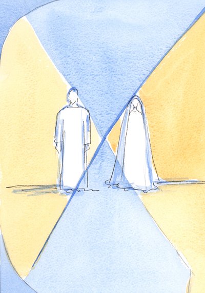 Christus und seine heilige Mutter sind Schöpfer und Geschöpf, doch Christus, der Gott-Mensch, 