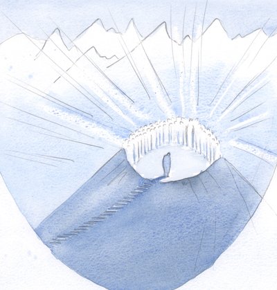Christus brachte meine Seele auf einen Berggipfel und zu Seiner Heiligen Gesellschaft; wie viele Kompromisse und Fehler (ich lernte) hatten meine Reise verlängert. von Elizabeth Wang