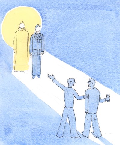 Christus zählt als an sich selbst getan das Gute oder Böse, das wir anderen tun, 2002 von Elizabeth Wang