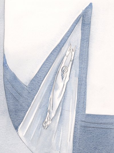 Christus trat in den Himmel ein, in Weiß gekleidet, und wir folgen dem Weg. von Elizabeth Wang