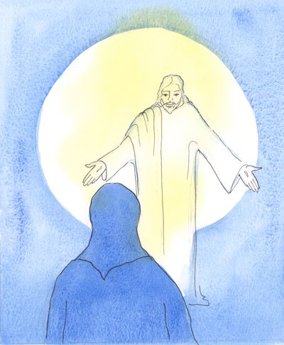 Christus freut sich, wenn jemand es liebt, ihn im Allerheiligsten Sakrament zu empfangen, ihn im Tabernakel zu besuchen, seinen Willen zu tun und anderen die gute Nachricht von ihm zu erzählen von Elizabeth Wang