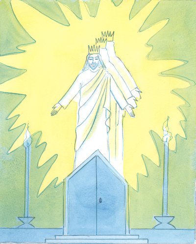 Christus freut sich über unsere Hingabe an Ihn im Tabernakel von Elizabeth Wang