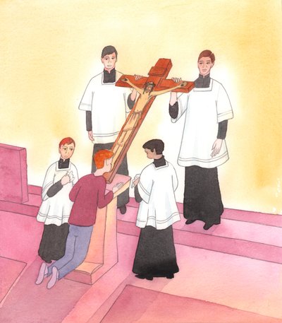 Christus ist tief berührt von jedem Zeichen der Hingabe an Ihn in Seinem Leiden, das Er aus Liebe zu uns allen ertragen hat von Elizabeth Wang