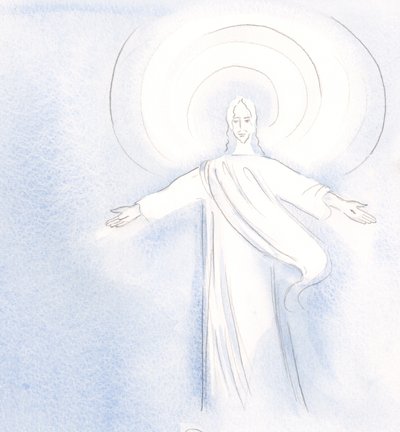 Christus liebt es, Seine Freunde in der Heiligen Kommunion zu begrüßen, 2000 von Elizabeth Wang