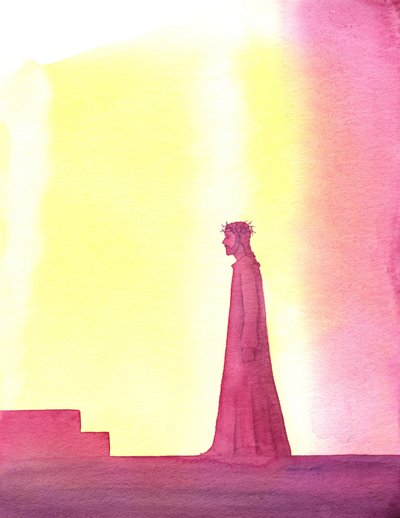Christus zeigte Geduld in seinem ungerechten Prozess, 2001 von Elizabeth Wang