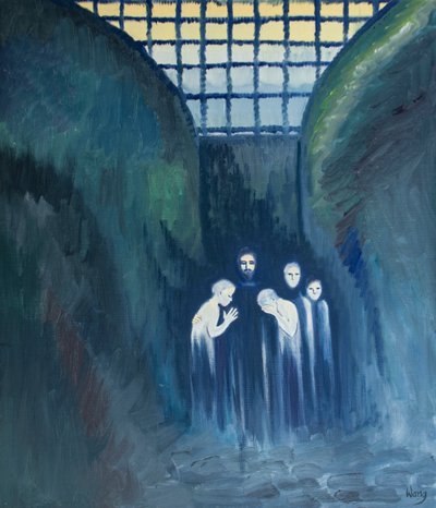 Christus, der Gekreuzigte, ist besonders nahe bei allen, die um seinetwillen leiden von Elizabeth Wang