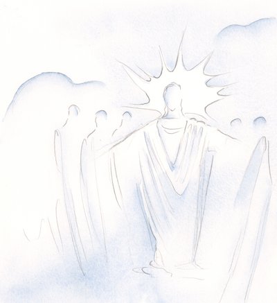 Christus, der die Tür ist, führt uns in himmlischer Gesellschaft hin und her, 2000 von Elizabeth Wang
