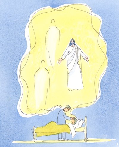 Gottes Geschenk an die Kranken ist Jesus Christus selbst, mit dem Vater und dem Heiligen Geist, ein Gott - am Werk in diesem Sakrament von Elizabeth Wang