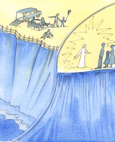 Gute Eltern geben Warnungen über die Gefahren, die ihre Kinder vermeiden müssen, wenn sie sicher und in Frieden bleiben wollen von Elizabeth Wang