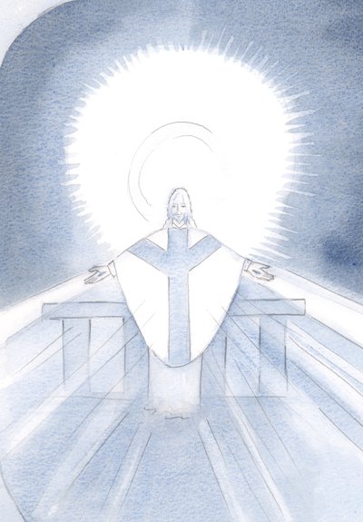 Ich sah Christus in Majestät bei der Messe von Elizabeth Wang