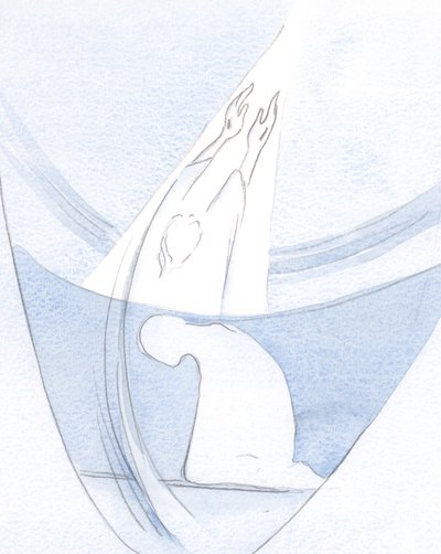 Ich sah, wie das Leben und das Opfer Christi den Himmel selbst durchdringen und einen Weg öffnen, dem wir folgen können, um seine Herrlichkeit zu teilen. von Elizabeth Wang