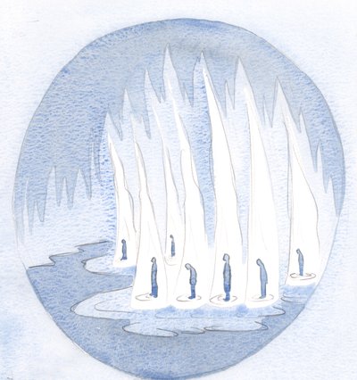 Ich sah, was für heilige und glorreiche Heiligtümer wir sind, erleuchtet durch seine Gnade, durch unsere Heiligen Kommunionen, 2000 von Elizabeth Wang