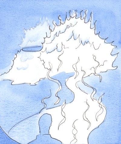 Mir wurde eine Darstellung der Gottheit gezeigt: ein Berg aus Feuer, dessen Spitze sich auf mich zubewegte und mich mit göttlicher Süße berührte von Elizabeth Wang