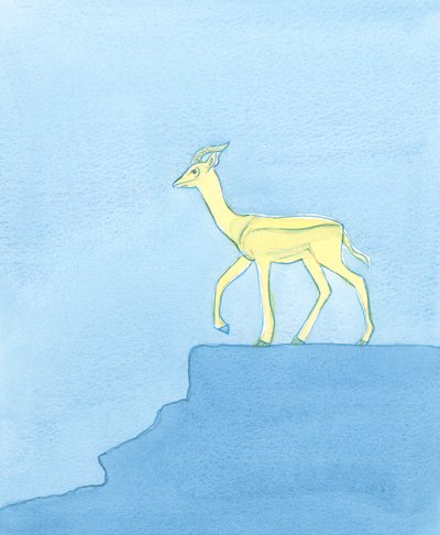 In seiner Gnade und Schönheit ist Gott wie ein springendes Geschöpf der Ebenen, wie eine Gazelle: exquisit anzusehen, anmutig in jeder Handlung und Bewegung, schnell auf den kleinsten Schrei oder die geringste Störung zu reagieren, und doch von Elizabeth Wang