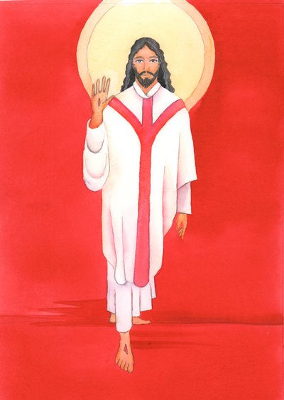 In der Messe begrüßt Jesus mit großer Zuneigung alle, die ihn lieben und willkommen heißen. Er ist wirklich bei uns in der Heiligen Kommunion. von Elizabeth Wang