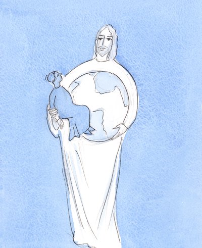 Es ist Christus, der - mit dem Vater und dem Heiligen Geist - mich im Dasein hält, wie er die ganze Welt im Dasein hält von Elizabeth Wang
