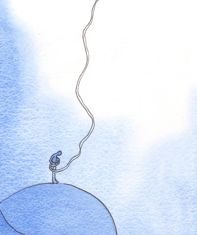 Es ist, als ob Christus, wenn wir für jemanden in Not Fürbitte leisten, ein Seil vom Himmel herablässt, um eine willige Seele hochzuziehen, 2003 von Elizabeth Wang