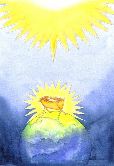 Jesus Christus ist Gott-gewordener-Mensch; dennoch kam er nicht in Macht auf die Erde, sondern als hilfloses Baby von Elizabeth Wang